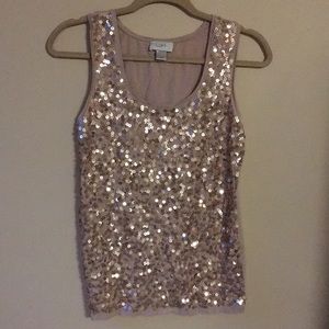 Sequin Tank Top | Loft | Xsmall